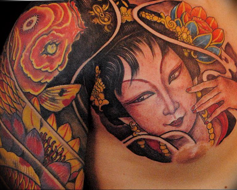 photo tattoo geisha 01.03.2019 №301 - geisha tattoo design idea - tattoovalue.net - tattoovalue.net
