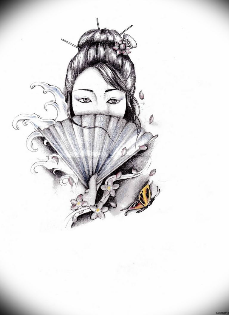 RenZink  Japanese geisha tattoo design   Facebook