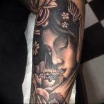 photo tattoo geisha 01.03.2019 №011 - geisha tattoo design idea - tattoovalue.net