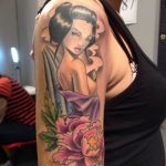 photo tattoo geisha 01.03.2019 №027 - geisha tattoo design idea - tattoovalue.net