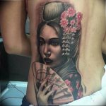 photo tattoo geisha 01.03.2019 №040 - geisha tattoo design idea - tattoovalue.net