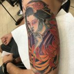 photo tattoo geisha 01.03.2019 №047 - geisha tattoo design idea - tattoovalue.net