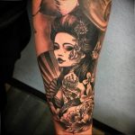 photo tattoo geisha 01.03.2019 №049 - geisha tattoo design idea - tattoovalue.net