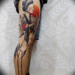 photo tattoo geisha 01.03.2019 №052 - geisha tattoo design idea - tattoovalue.net
