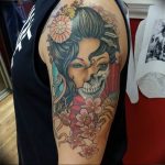 photo tattoo geisha 01.03.2019 №057 - geisha tattoo design idea - tattoovalue.net