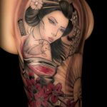 photo tattoo geisha 01.03.2019 №064 - geisha tattoo design idea - tattoovalue.net