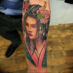 photo tattoo geisha 01.03.2019 №066 - geisha tattoo design idea - tattoovalue.net