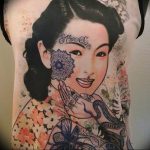 photo tattoo geisha 01.03.2019 №077 - geisha tattoo design idea - tattoovalue.net