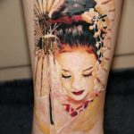 photo tattoo geisha 01.03.2019 №097 - geisha tattoo design idea - tattoovalue.net