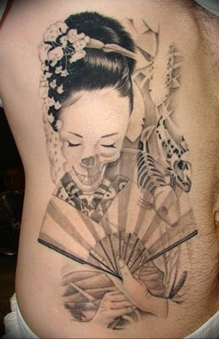 photo tattoo geisha 01.03.2019 №121 - geisha tattoo design idea - tattoovalue.net