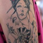 photo tattoo geisha 01.03.2019 №137 - geisha tattoo design idea - tattoovalue.net