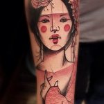 photo tattoo geisha 01.03.2019 №138 - geisha tattoo design idea - tattoovalue.net