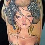 photo tattoo geisha 01.03.2019 №145 - geisha tattoo design idea - tattoovalue.net