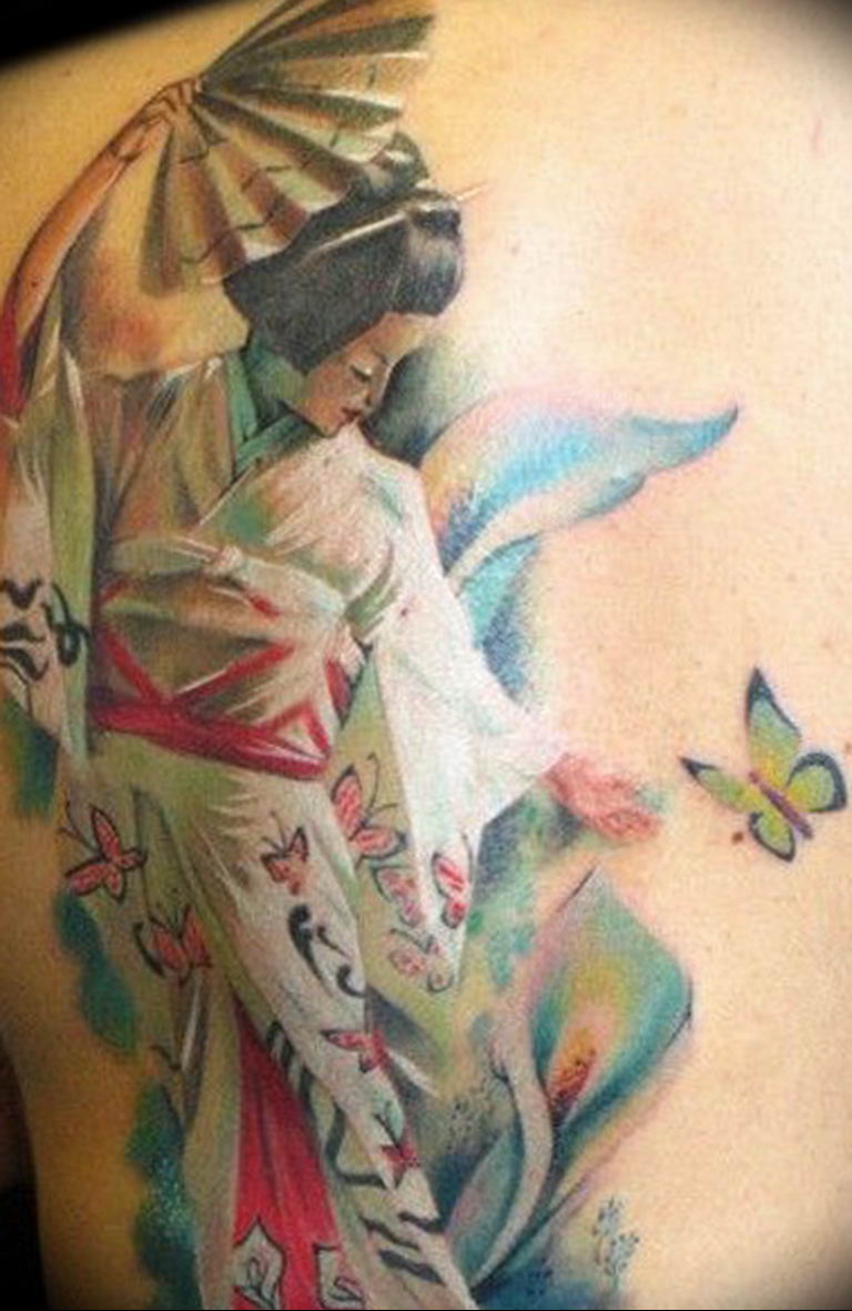photo tattoo geisha 01.03.2019 №148 - geisha tattoo design idea - tattoovalue.net