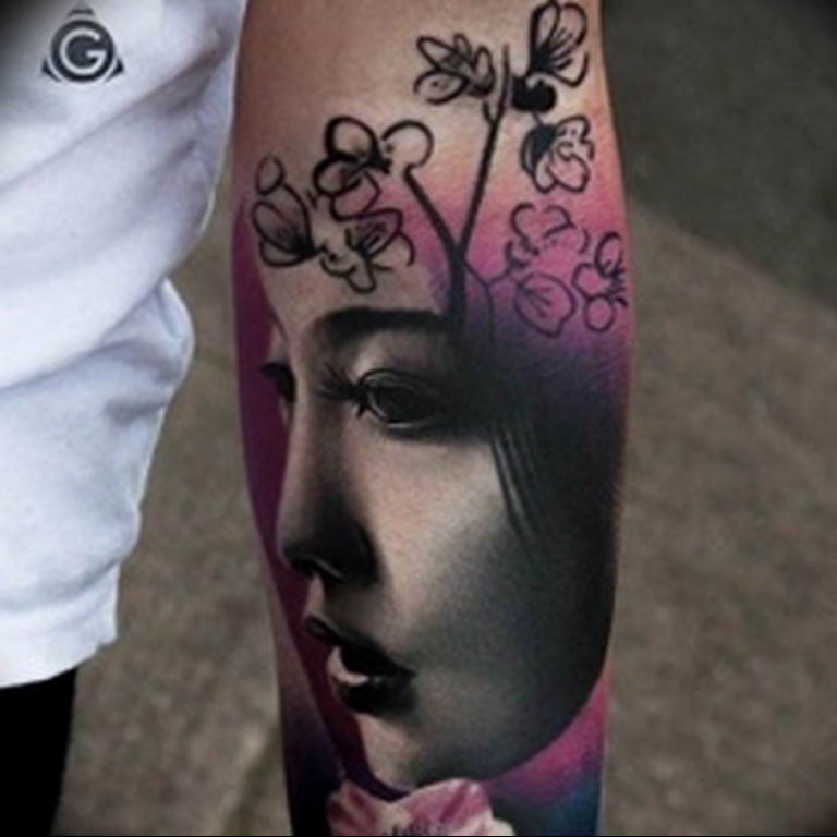 photo tattoo geisha 01.03.2019 №151 - geisha tattoo design idea - tattoovalue.net