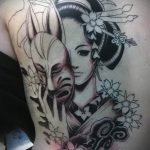 photo tattoo geisha 01.03.2019 №185 - geisha tattoo design idea - tattoovalue.net