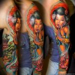 photo tattoo geisha 01.03.2019 №191 - geisha tattoo design idea - tattoovalue.net