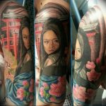 photo tattoo geisha 01.03.2019 №197 - geisha tattoo design idea - tattoovalue.net