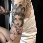 photo tattoo geisha 01.03.2019 №200 - geisha tattoo design idea - tattoovalue.net