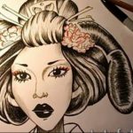 photo tattoo geisha 01.03.2019 №206 - geisha tattoo design idea - tattoovalue.net