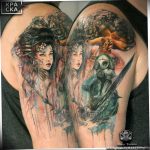 photo tattoo geisha 01.03.2019 №211 - geisha tattoo design idea - tattoovalue.net