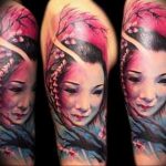 photo tattoo geisha 01.03.2019 №217 - geisha tattoo design idea - tattoovalue.net