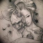 photo tattoo geisha 01.03.2019 №258 - geisha tattoo design idea - tattoovalue.net