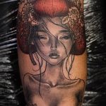 photo tattoo geisha 01.03.2019 №267 - geisha tattoo design idea - tattoovalue.net