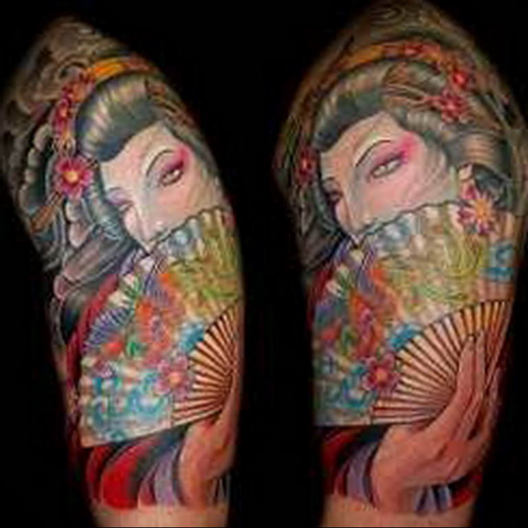 photo tattoo geisha 01.03.2019 №277 - geisha tattoo design idea - tattoovalue.net