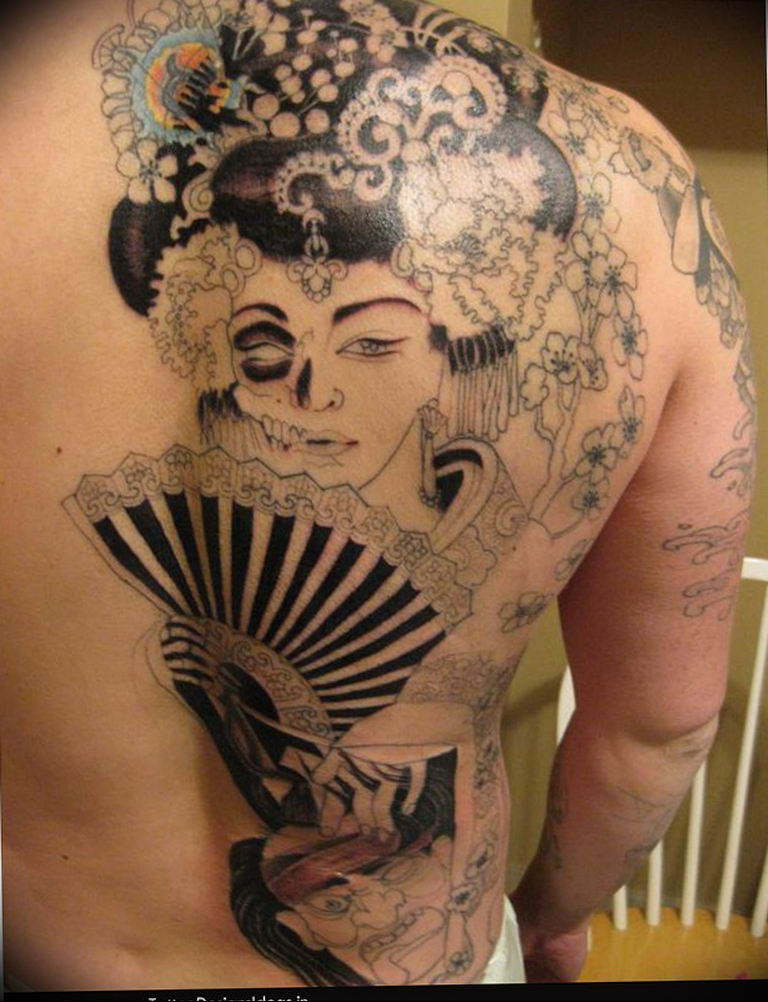 photo tattoo geisha 01.03.2019 №305 - geisha tattoo design idea - tattoovalue.net