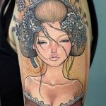 photo tattoo geisha 01.03.2019 №306 - geisha tattoo design idea - tattoovalue.net