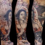 photo tattoo geisha 01.03.2019 №312 - geisha tattoo design idea - tattoovalue.net