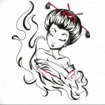 photo tattoo geisha 01.03.2019 №316 - geisha tattoo design idea - tattoovalue.net