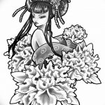 photo tattoo geisha 01.03.2019 №326 - geisha tattoo design idea - tattoovalue.net