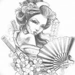 photo tattoo geisha 01.03.2019 №339 - geisha tattoo design idea - tattoovalue.net