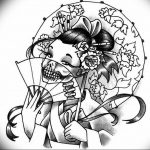 photo tattoo geisha 01.03.2019 №341 - geisha tattoo design idea - tattoovalue.net