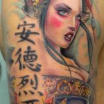 photo tattoo geisha 01.03.2019 №352 - geisha tattoo design idea - tattoovalue.net