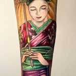 photo tattoo geisha 01.03.2019 №357 - geisha tattoo design idea - tattoovalue.net