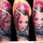 photo tattoo geisha 01.03.2019 №359 - geisha tattoo design idea - tattoovalue.net