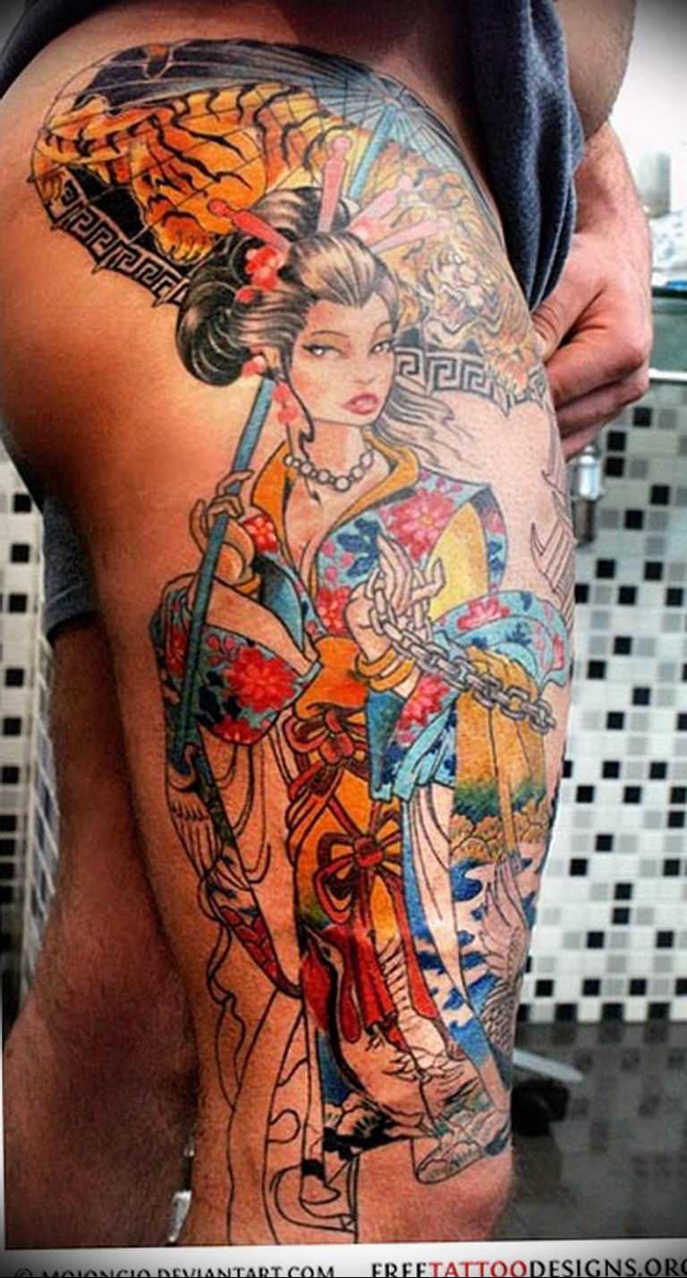 photo tattoo geisha 01.03.2019 №361 - geisha tattoo design idea - tattoovalue.net