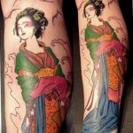 photo tattoo geisha 01.03.2019 №408 - geisha tattoo design idea - tattoovalue.net