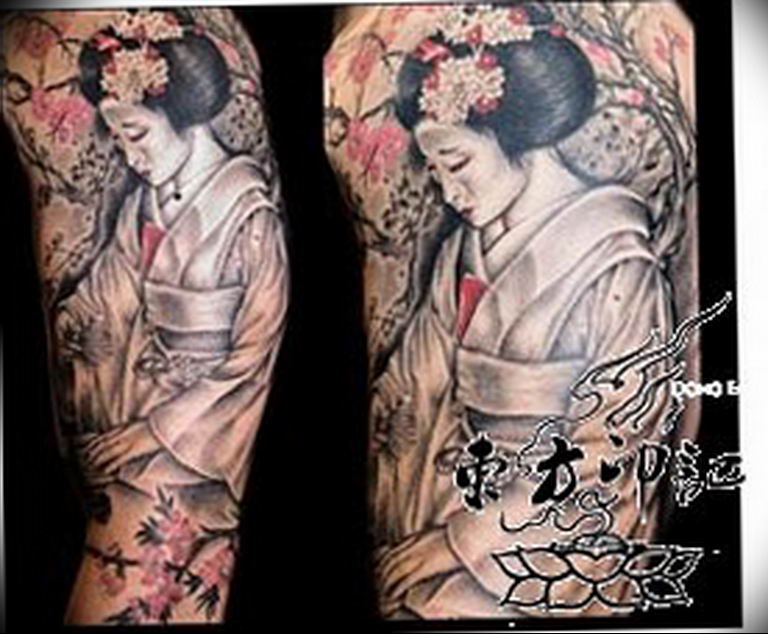 photo tattoo geisha 01.03.2019 №418 - geisha tattoo design idea - tattoovalue.net