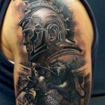 photo tattoo gladiator 01.03.2019 №001 - idea for tattoo tattoo with gladiator - tattoovalue.net