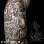 photo tattoo gladiator 01.03.2019 №042 - idea for tattoo tattoo with gladiator - tattoovalue.net