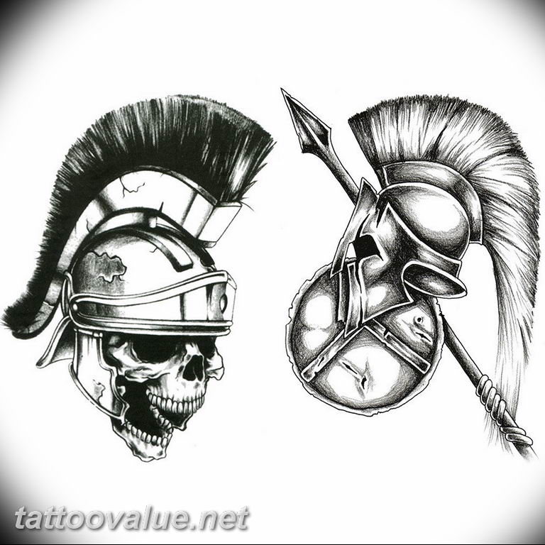 photo tattoo gladiator 01.03.2019 №086 - idea for tattoo tattoo with gladiator - tattoovalue.net