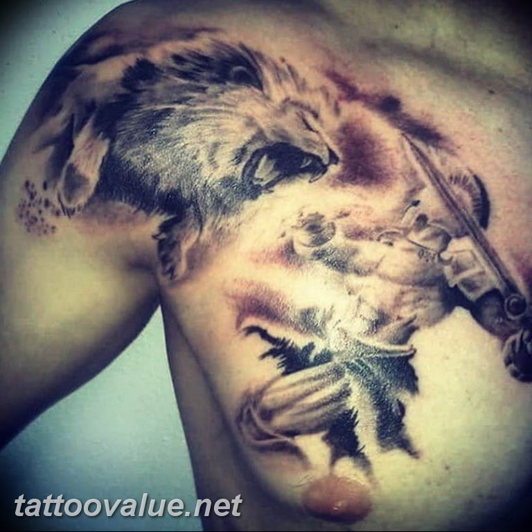 photo tattoo gladiator 01.03.2019 №117 - idea for tattoo tattoo with gladiator - tattoovalue.net