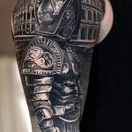 photo tattoo gladiator 01.03.2019 №120 - idea for tattoo tattoo with gladiator - tattoovalue.net