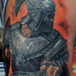 photo tattoo gladiator 01.03.2019 №152 - idea for tattoo tattoo with gladiator - tattoovalue.net