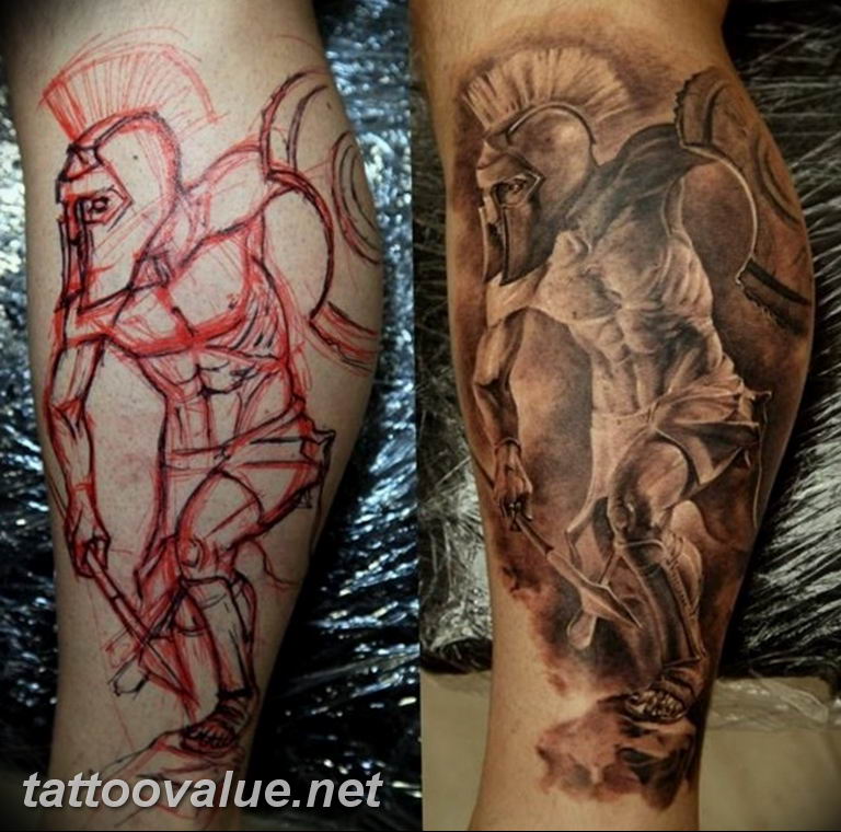 photo tattoo gladiator 01.03.2019 №165 - idea for tattoo tattoo with gladiator - tattoovalue.net
