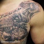 photo tattoo gladiator 01.03.2019 №169 - idea for tattoo tattoo with gladiator - tattoovalue.net
